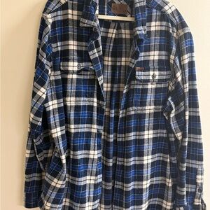 Orvis Blue and White Checkered Shirt